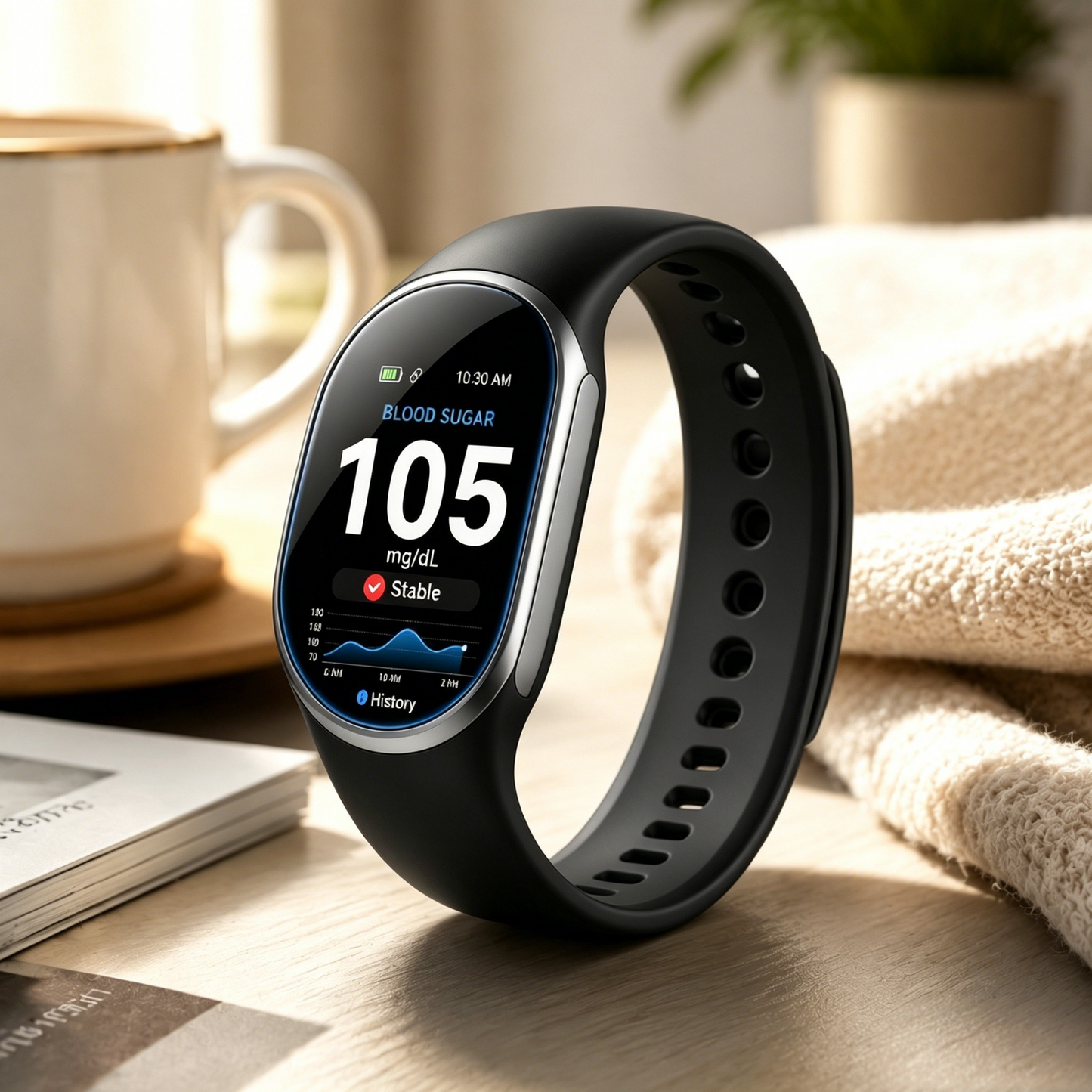 🎉 75% OFF Launch Offer🏆Aurora Tech™ GlucoWatch  99.13% Accuracy • Non-Invasive Technology