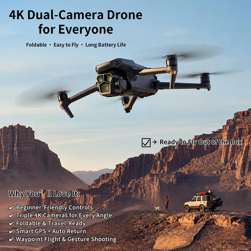 🚁 4K HD Camera Drone – Perfect for Travel, Photography & Gifting 📦 Foldable · Easy to Fly · Long Battery Life[✨ Limited Time Offer: 50% OFF  – Perfect Gift for Tech Lovers! 🎁]